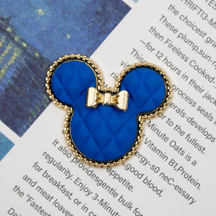 Wholesale Bow-tie checkered mouse phone stand