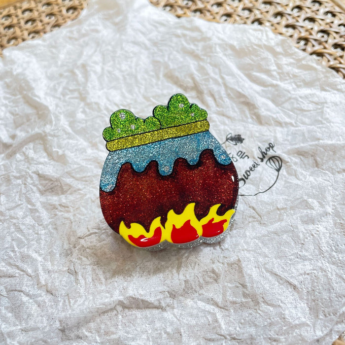 Wholesale Halloween Original  Pumpkin Acrylic Grab Clip Magic Cap Carson Hair Accessories Bat Back Head Cross-border Hair Accessories for Women