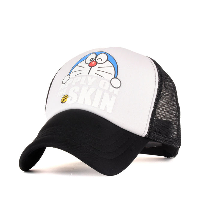 Wholesale 2-8 years old children's net cap summer cartoon print baseball cap outdoor sports breathable cap with net