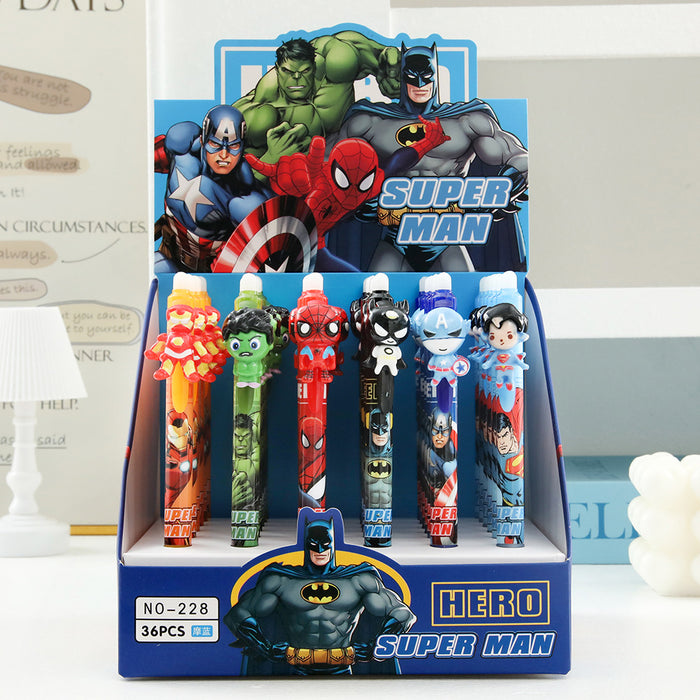 Wholesale 36pcs 0.5mm Erasable Press-Type Pen for Elementary Students