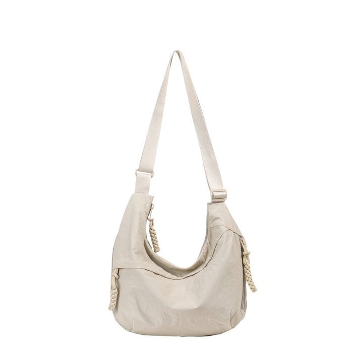Wholesale New versatile shoulder bag, travel crossbody bag, washed wrinkled nylon retro casual lightweight