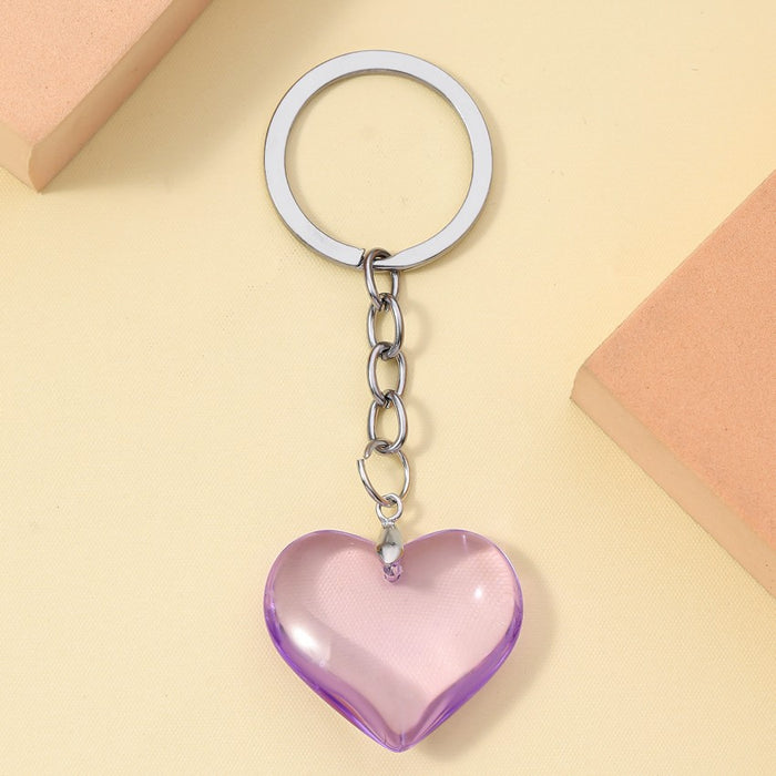 Wholesale 3D Glass Love Keychain JDC-KC-RongRui061