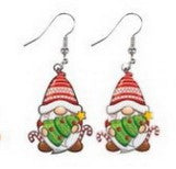 Wholesale Acrylic Christmas Cartoon Christmas Tree Earrings JDC-ES-Qiany008