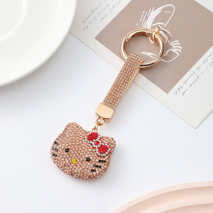 Wholesale Stylish and cute cartoon cat car keychain