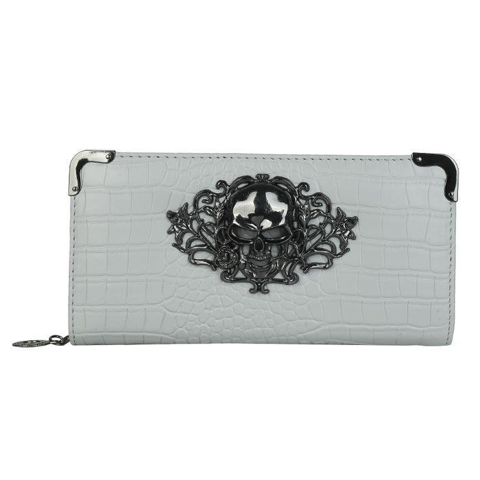 Wholesale Women' s Solid Color Crocodile Pattern PU Handbag Everyday Fashion Accessory