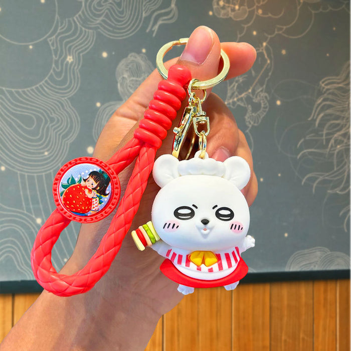 Wholesale Cartoon Silicone Doll Keychain JDC-KC-JuJi028