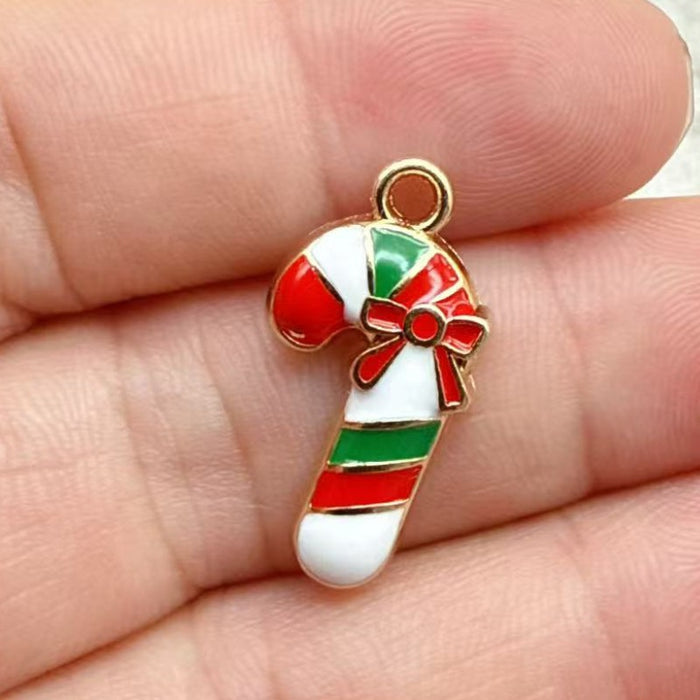 Wholesale 10pcs DIY alloy oil drip ,  reindeer,  deer,  bell,  snowman Christmas decoration accessories Pendant