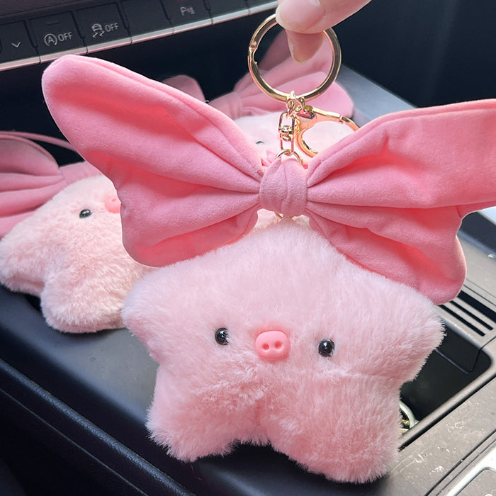 Wholesale  Plush Keychain Doll Bag Charm Cute Cartoon Keychain