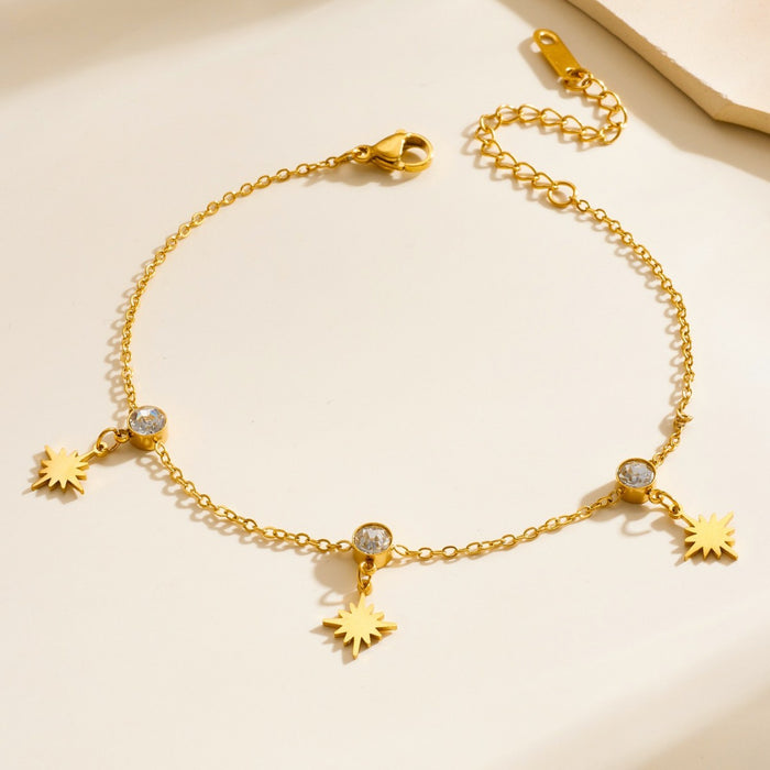 Wholesale Gold stainless steel anklet