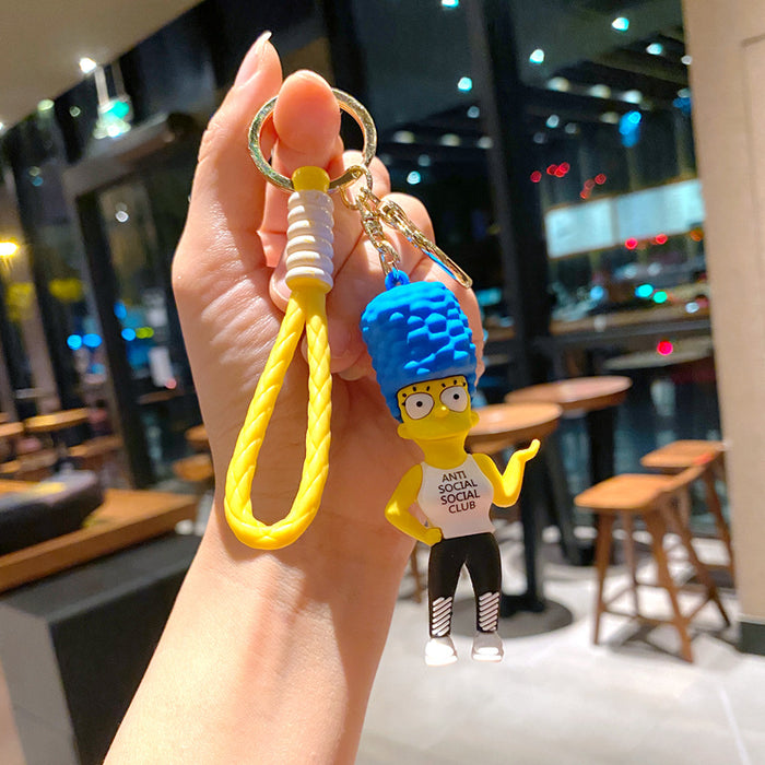 Wholesale Cartoon pvc Keychain Creative Car Keychain Cute Keychain