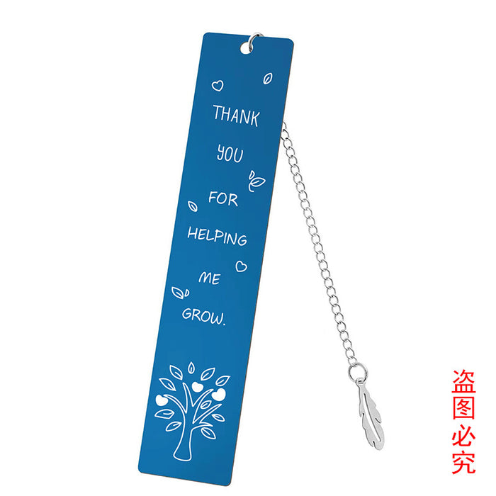 Wholesale Stainless Steel Teacher's Day Bookmark JDC-BM-GangG001