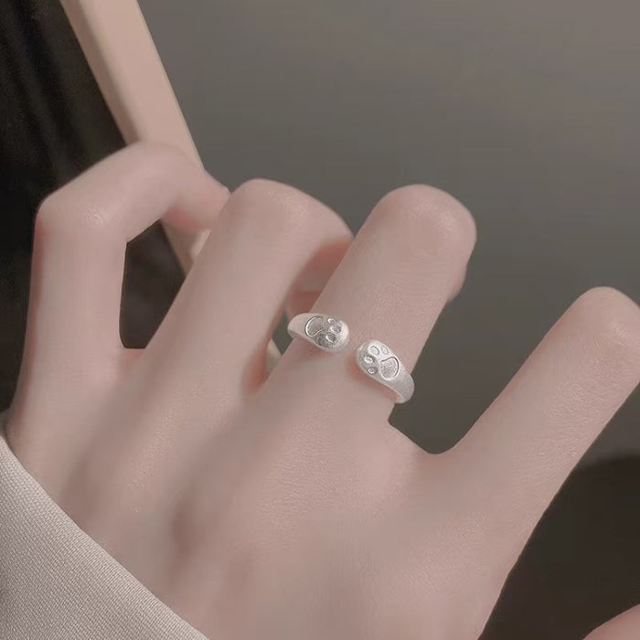 Wholesale  Cat Claw Ring Opening Ring Stamping Ring