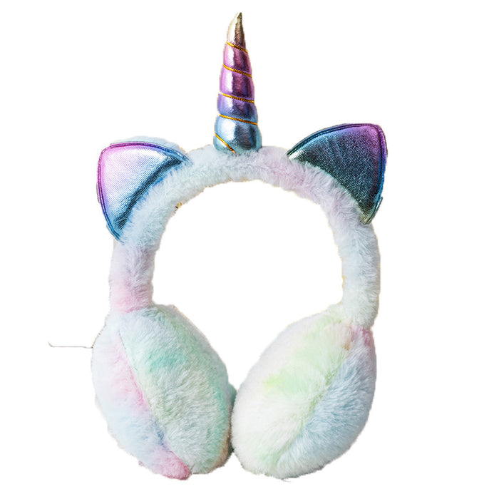 Wholesale unicorn warm winter earmuffs