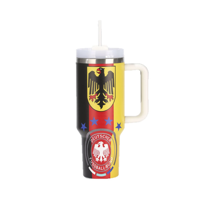 Wholesale 40oz Stainless Steel Car Cup with Football Design MOQ≥2