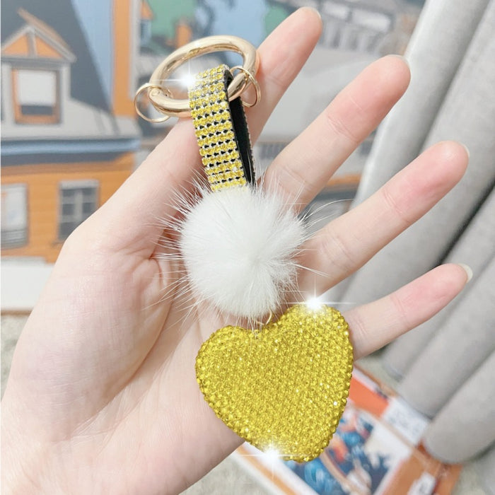 Wholesale Diamond Keychain Cute Cartoon Pendant JDC-KC-NaiLi001