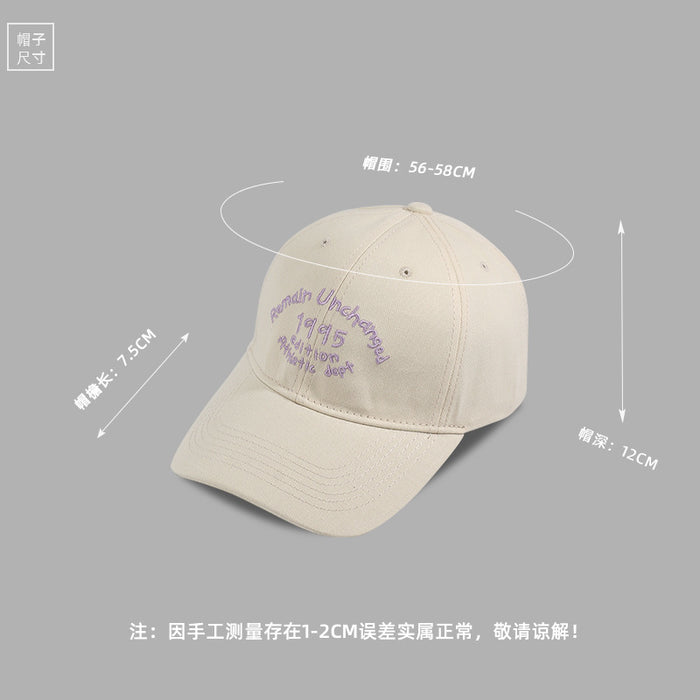 Wholesale Hat casual letter embroidered baseball cap versatile duckbill cap men's sun hat