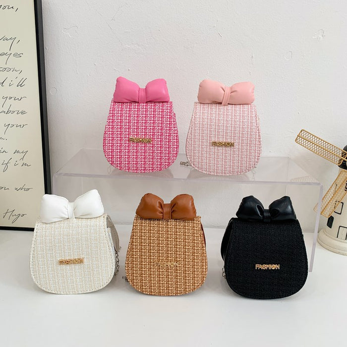 Wholesale Children's Bag Style Plaid Crossbody Lipstick Accessories Small Bag