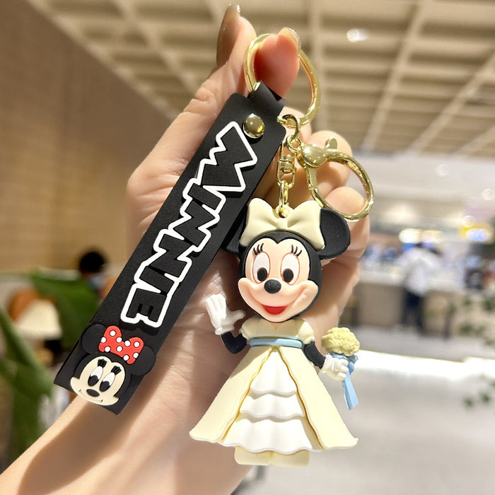 Wholesale Silicone Cartoon Doll Keychain JDC-KC-ZiX025