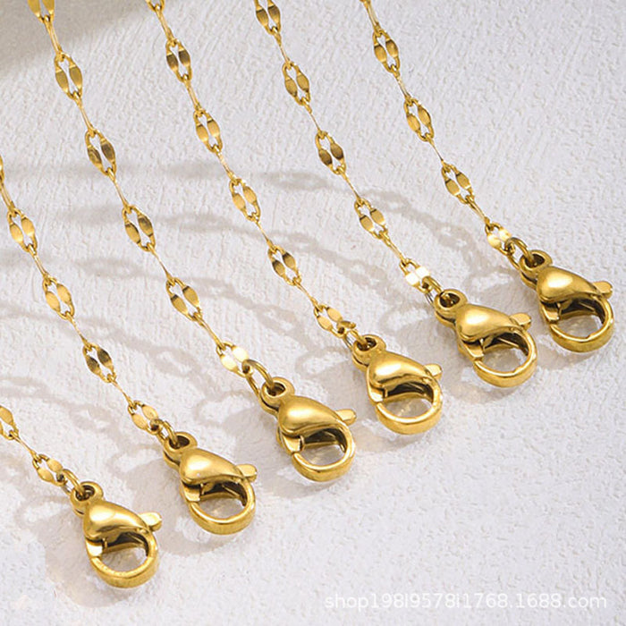 Wholesale Titanium steel stainless steel necklace, fine collarbone neck electroplated jewelry