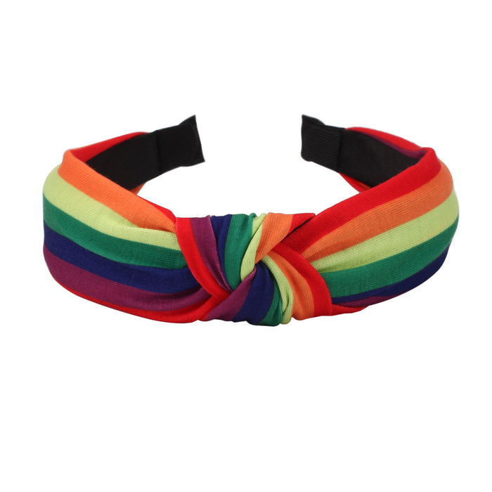 Wholesale Rainbow Pattern Fabric Headband JDC-HD-Xiny006