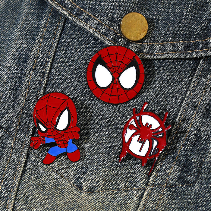 Wholesale Cartoon Metal Brooch Superhero Pin Chic Gift For Fans And Resale