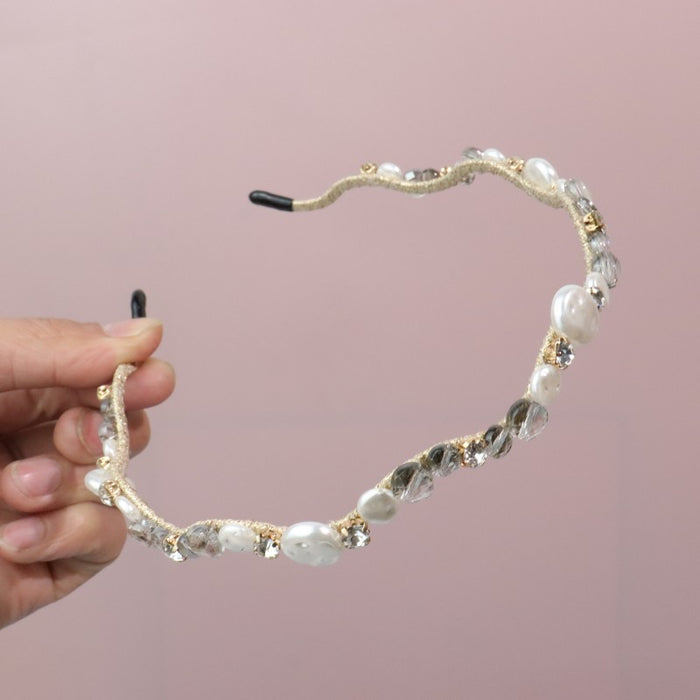 Wholesale Crystal Pearl Headband JDC-HD-ZC016