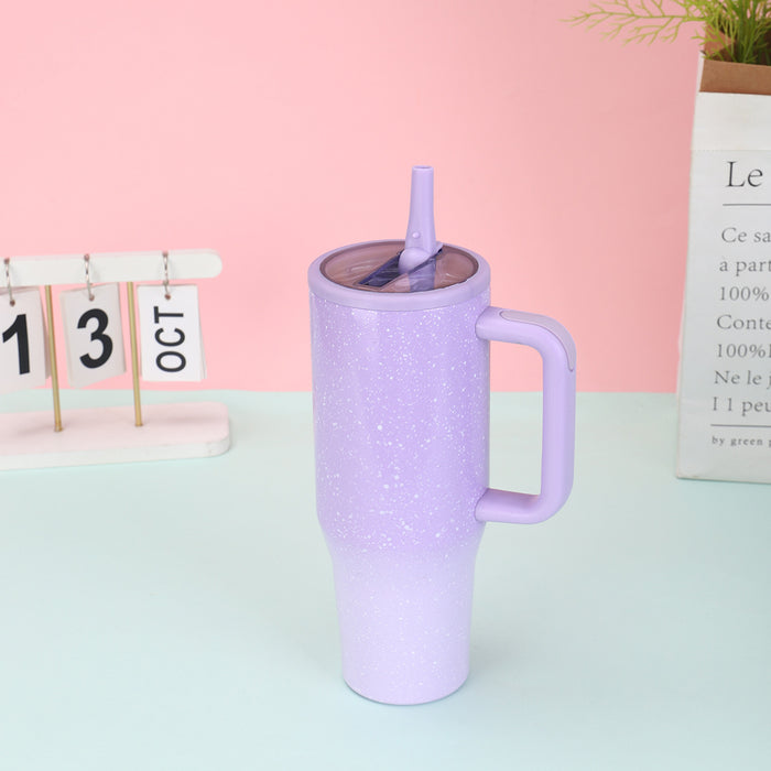 Wholesale  Luminous Handle Car Cup Double-Layer Stainless Steel Thermos Cup