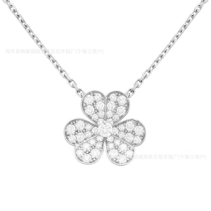 Wholesale Gold Plated Clover Necklace Women' s Fashion Jewelry