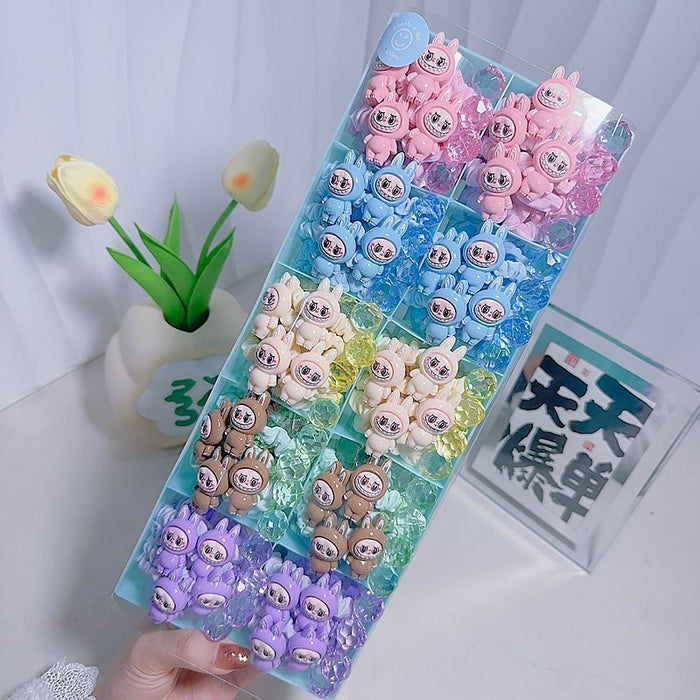 Wholesale Cartoon Cloth Towel Ring Rubber Ring Hairpin BB Clip Hair Accessories