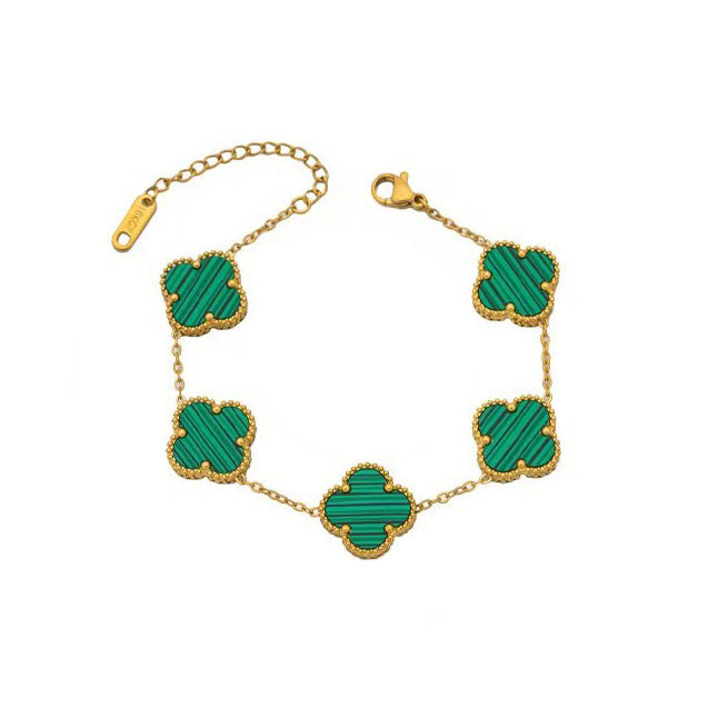 Wholesale  Titanium Steel Bracelet Four-leaf Clover