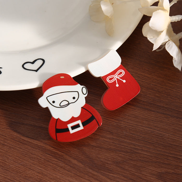 Wholesale Christmas Santa Reindeer Cartoon Duckbill Hair Clips Acetate Fashion Hair Accessory