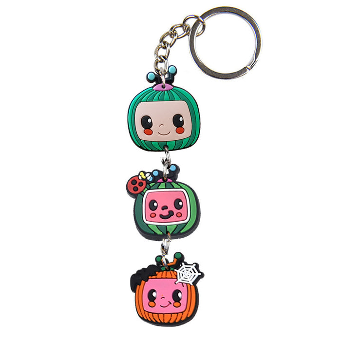 Wholesale 10PCS Cartoon PVC Keychain JDC-KC-XiaoC001