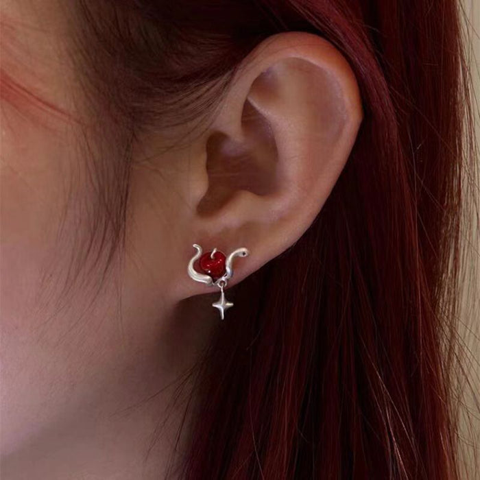 Wholesale Retro Four Star Pendant Earstuds with a Unique and Unique Sense