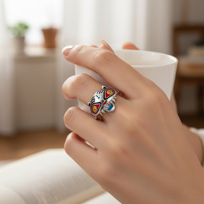 Wholesale Kpop Tiger Drip Open Ring