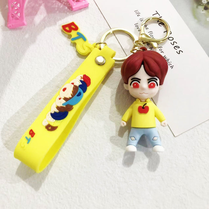 Wholesale Cartoon Soft Plastic Doll Keychain JDC-KC-LiangQ008