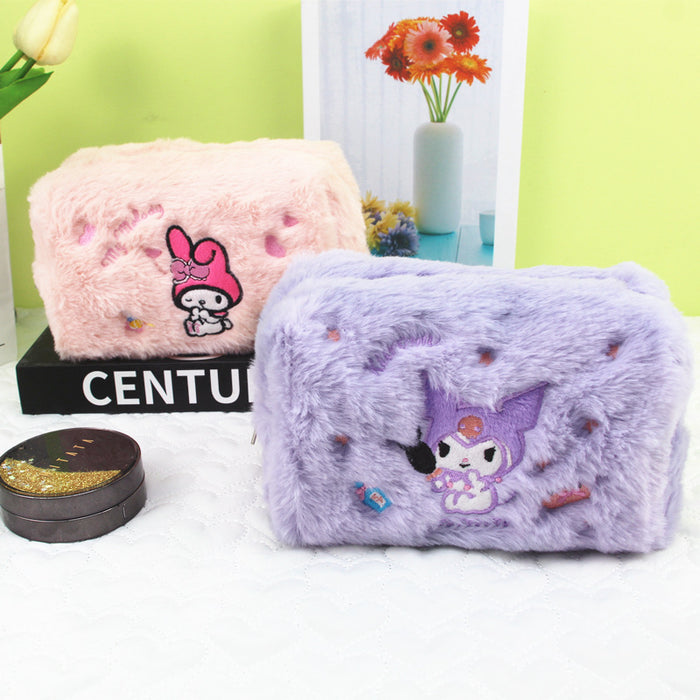 Wholesale Large Capacity Cartoon Plush Stationery Bag