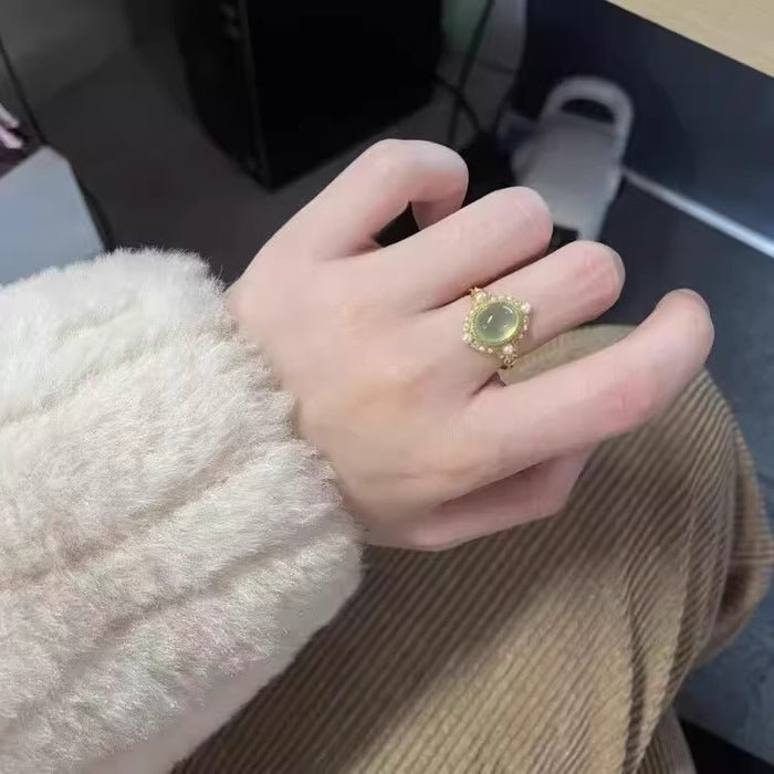 Wholesale Retro ring with simple temperament, light luxury, personalized and niche design, high-end feel ring