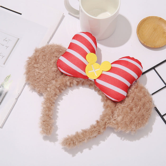 Wholesale Animal Ears Hair Accessories Amusement Park Headdress Bow Headband JDC-HD-Sili004