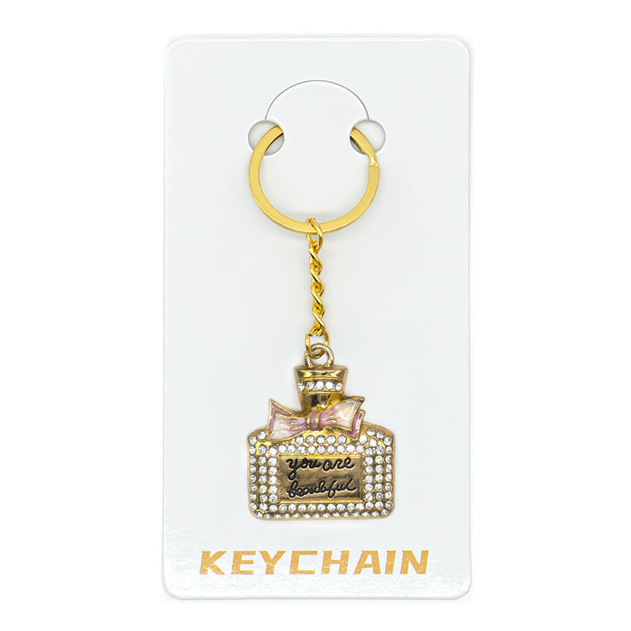 Wholesale Cartoon Christmas Metal Keychain Bag Charm Cute Holiday Gift Accessory