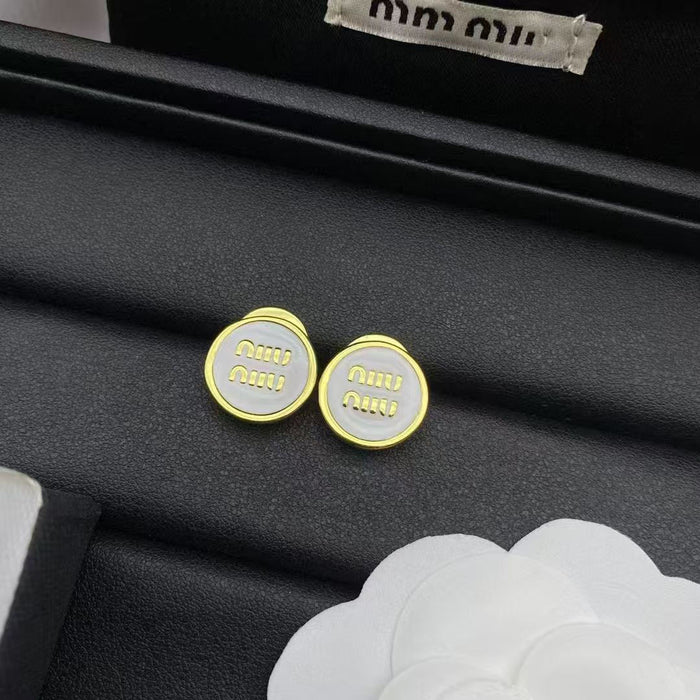 Wholesale Women's M Letter Drop Earrings