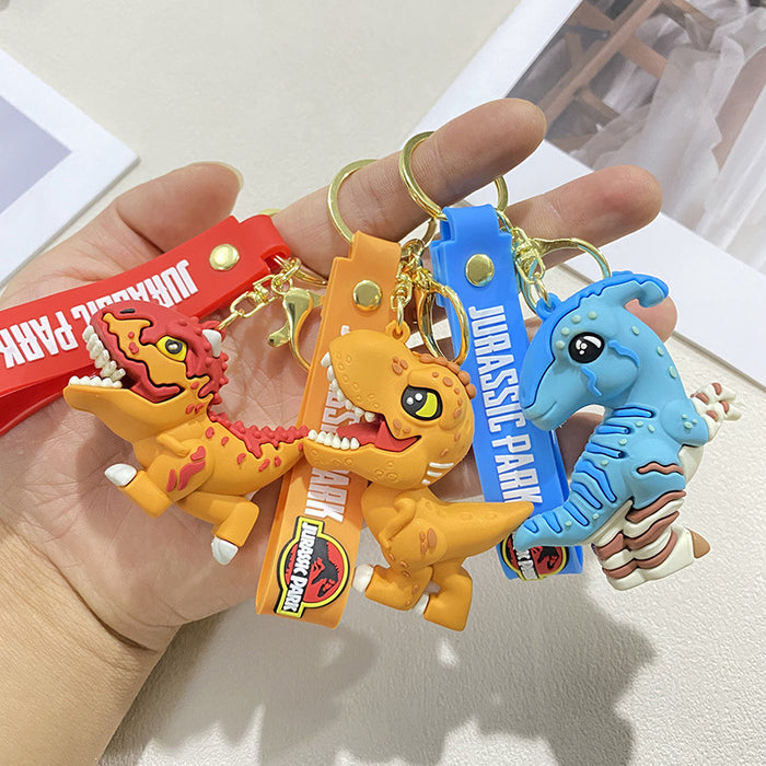 Wholesale Various cute dinosaur keychains