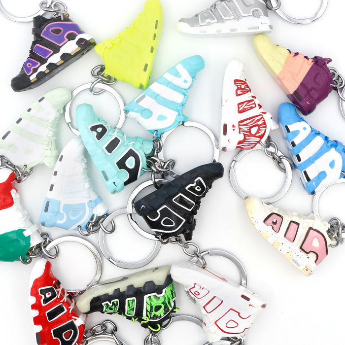 Wholesale PVC Basketball Shoe Model Keychain JDC-KC-QLPing010