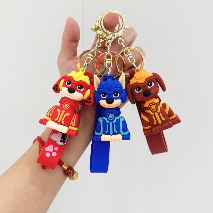 Wholesale Silicone Cartoon Dog Keychain JDC-KC-YuKun004