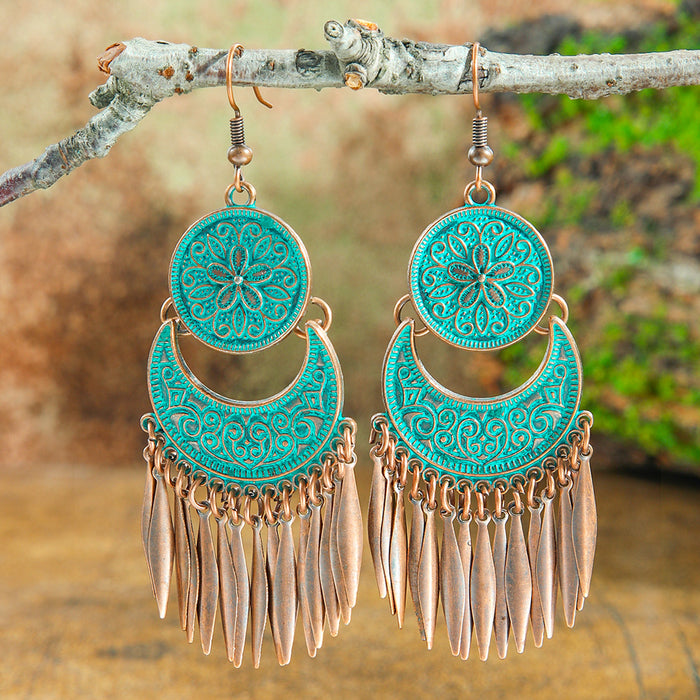Wholesale Zinc Alloy Bohemian Turquoise Earring Set Fashion Jewelry Accessory MOQ≥2