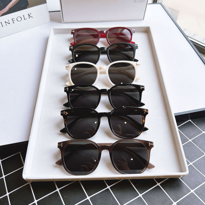 Wholesale Fashionable UV resistant polarized sunglasses, retro large frame sunshade sunglasses