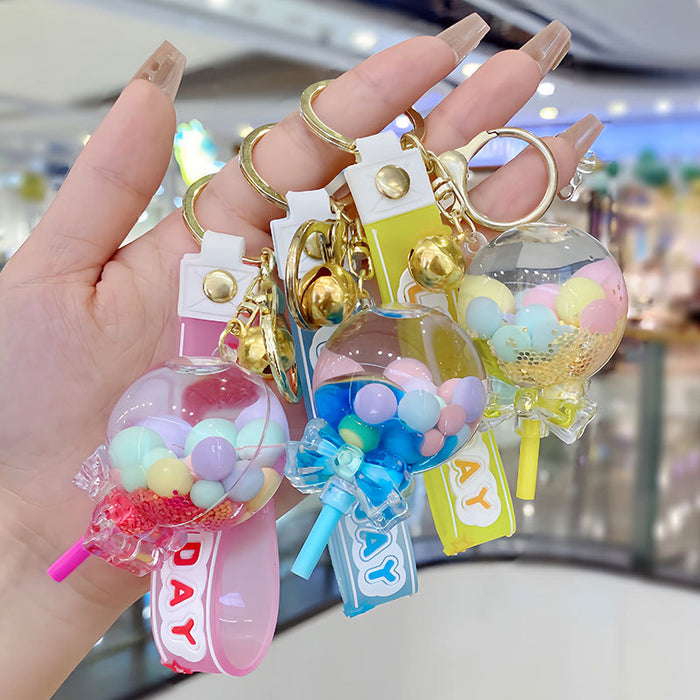 Wholesale Acrylic Oil Lollipop Keychain JDC-KC-SuXC005