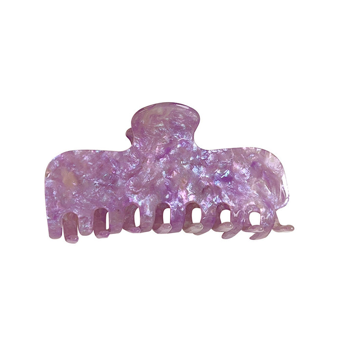 Wholesale Iridescent Pearl Shimmer Hair Claw Clip French Style PVC Hair Accessory for Everyday Wear Trendy Gift