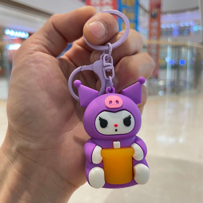 Wholesale Luminous night light keychain pendant, car bag hanging decoration, claw machine, small gift wholesale