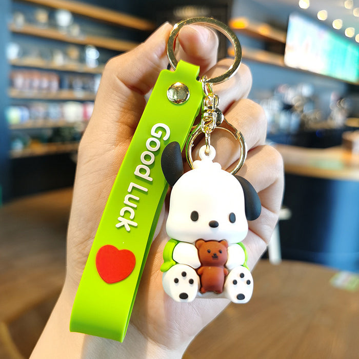 Wholesale Cartoon Doll 3D Rubber Keychain JDC-KC-Tingm066