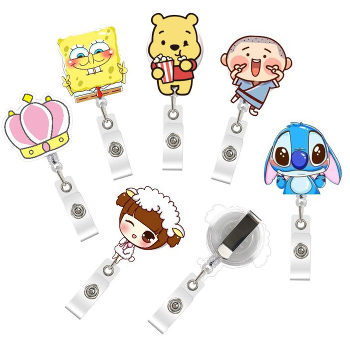 Wholesale Acrylic Cartoon Retractable Keychain JDC-KC-GuXi009